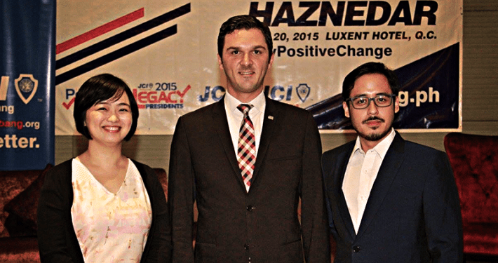 JCI Alabang 2015 and 2016 President with 2015 World President Ismail Haznedar