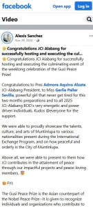 JCI alabang Gusi Peace Prize